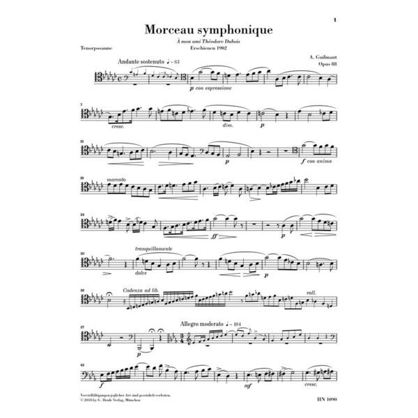 Henle Verlag Guilmant Morceau symphonique