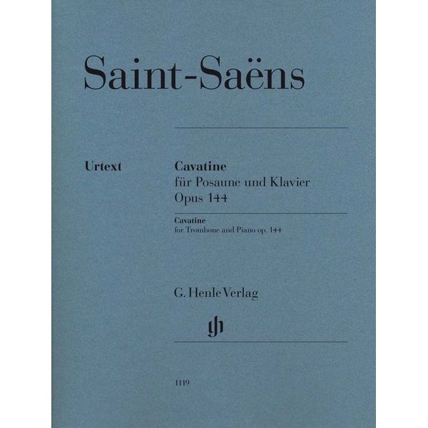 Henle Verlag Saint-Saëns Cavatine Trombone