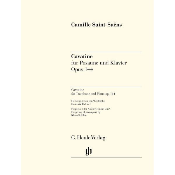 Henle Verlag Saint-Saëns Cavatine Trombone