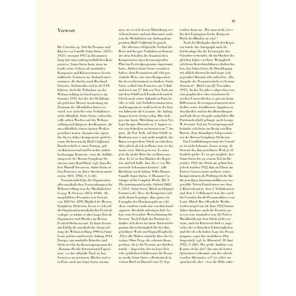 Henle Verlag Saint-Saëns Cavatine Trombone