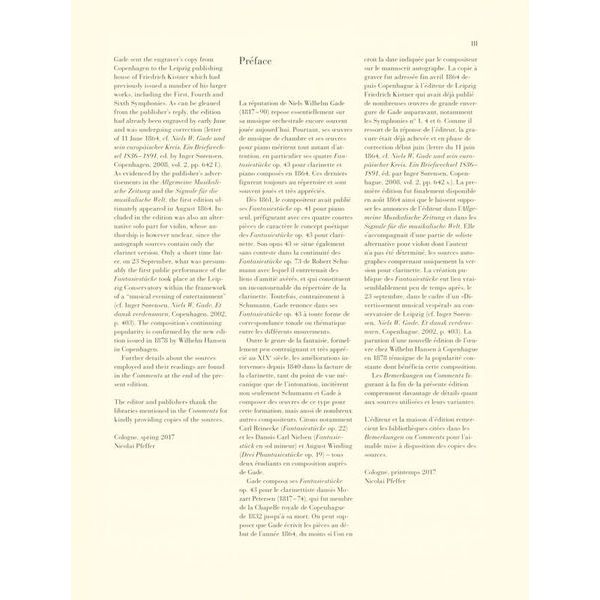 Henle Verlag Gade Fantasiestücke op. 43