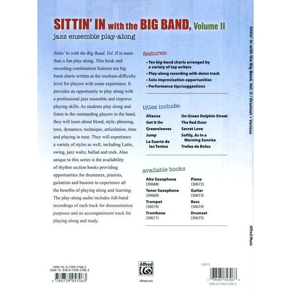 Belwin Sittin' In Big Band Drums 2