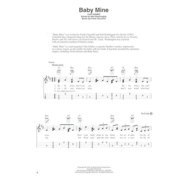 Hal Leonard Disney Ukulele Fingerstyle