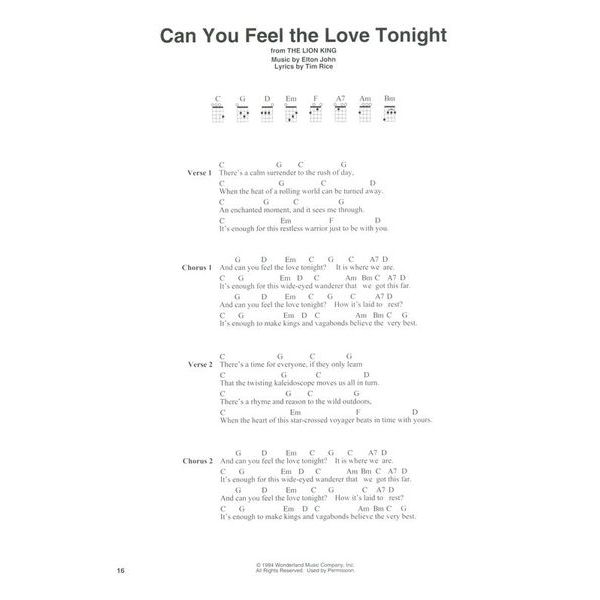 Hal Leonard Disney Ukulele Fingerstyle