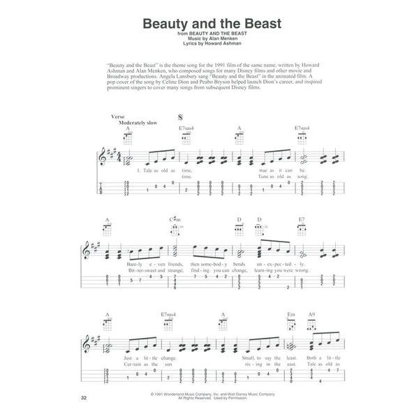 Hal Leonard Disney Ukulele Fingerstyle