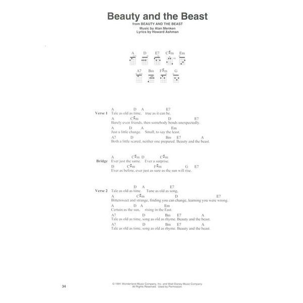 Hal Leonard Disney Ukulele Fingerstyle
