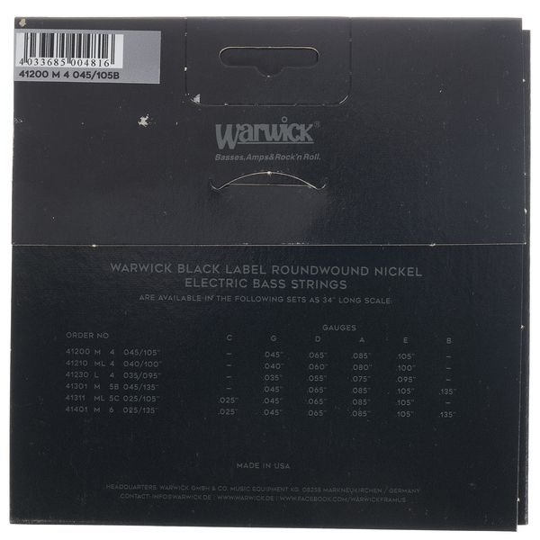 Warwick 41200 M Black Label