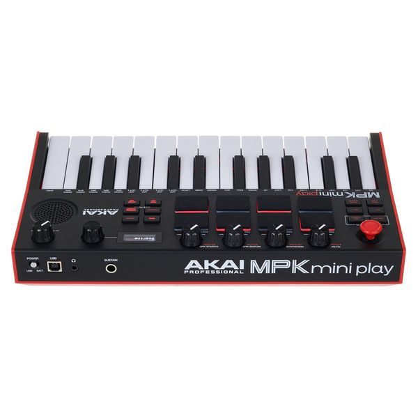  AKAI Professional MPK Mini Play MK3 - MIDI Keyboard Controller  with Built in Speaker and Sounds Plus Dynamic Keybed, MPC Pads and Software  Suite,Black : Everything Else