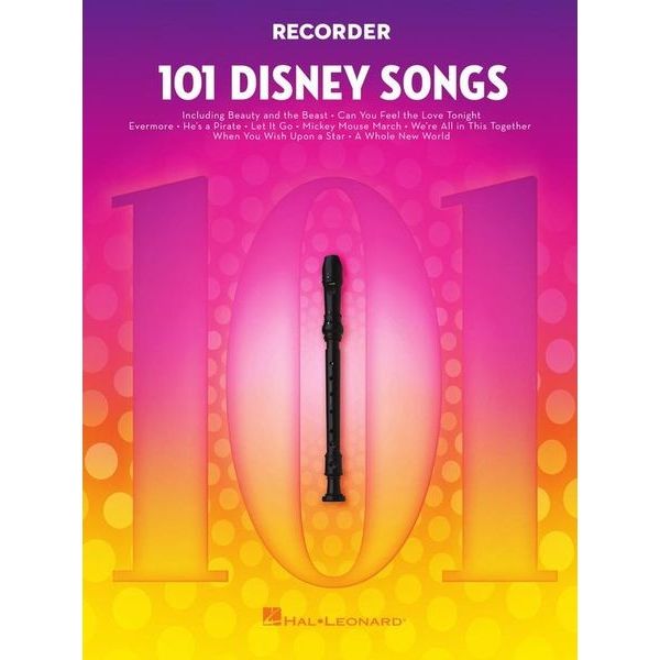 Hal Leonard 101 Disney Songs Recorder