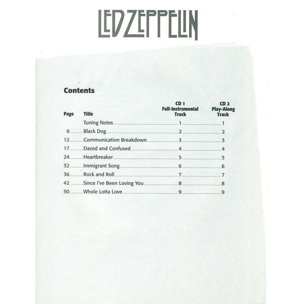 Alfred Music Publishing Led Zeppelin Bass Play-Along 1