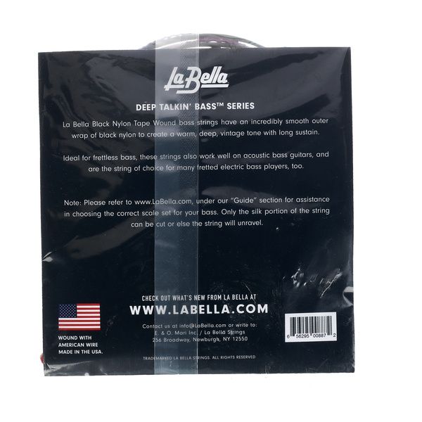La Bella 760N-XL Black Nylon Tape