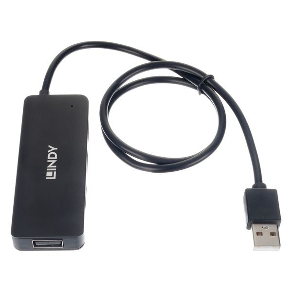 Hub USB LINDY 42986 Negro