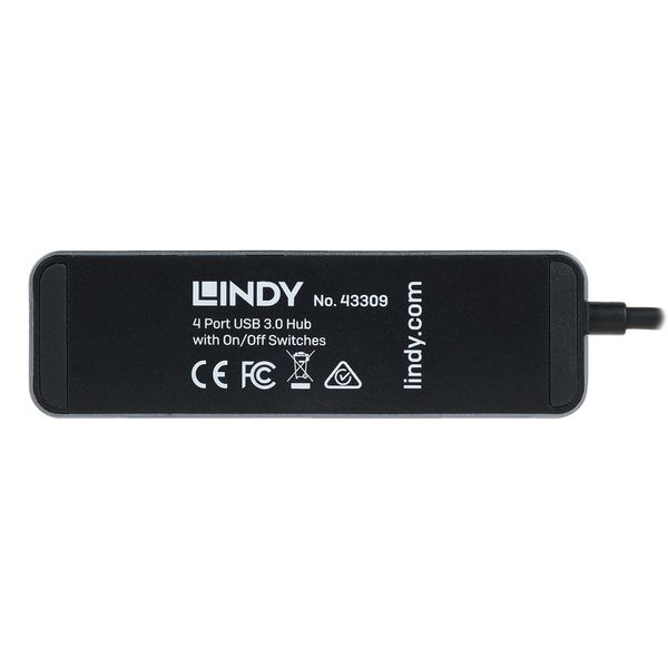Lindy 4 Port USB 3.0 Hub with On/Off Switches: Expand Your USB