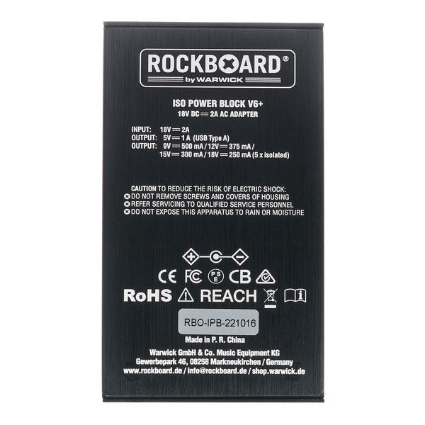 Rockboard ISO Power Block V6+