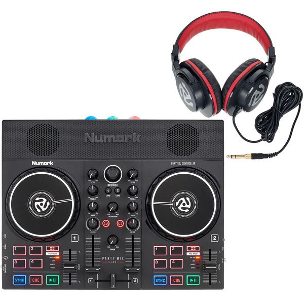 Numark PARTY MIX LIVE DJ Controller with Speaker and Lights - Mile High DJ  Supply