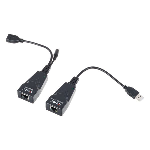 Extender, USB 2.0, Cat5e/6 Cable, 100 m Range