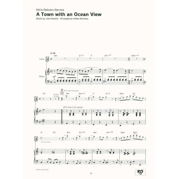 Yamaha Music Entertainment Studio Ghibli Songs Violin Int
