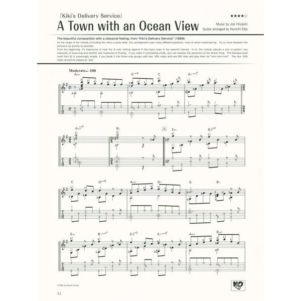 Yamaha Music Entertainment Studio Ghibli Songs Guitar 1