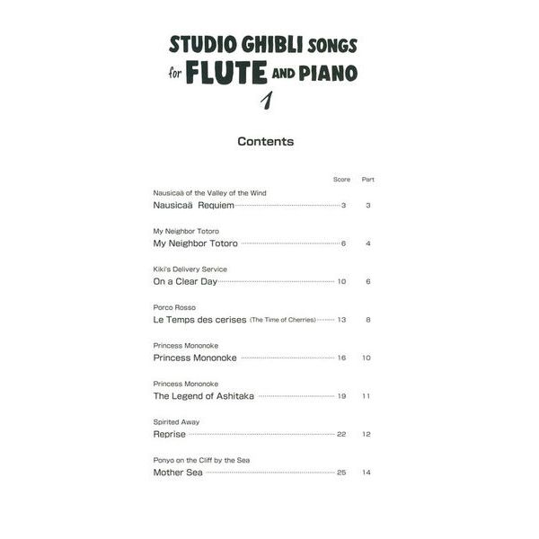 Yamaha Music Entertainment Studio Ghibli Songs Flute 1