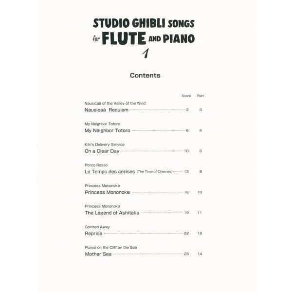 Yamaha Music Entertainment Studio Ghibli Songs Flute 1