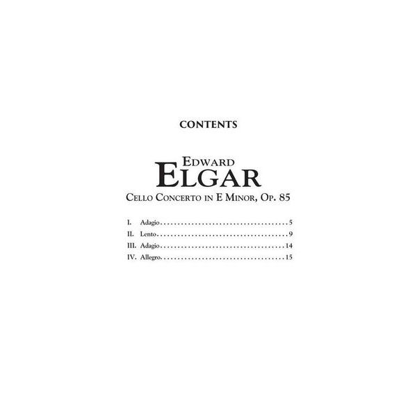 Music Minus One Elgar Cello Concerto op.85