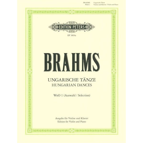 Edition Peters Brahms Ungarische Tänze VL
