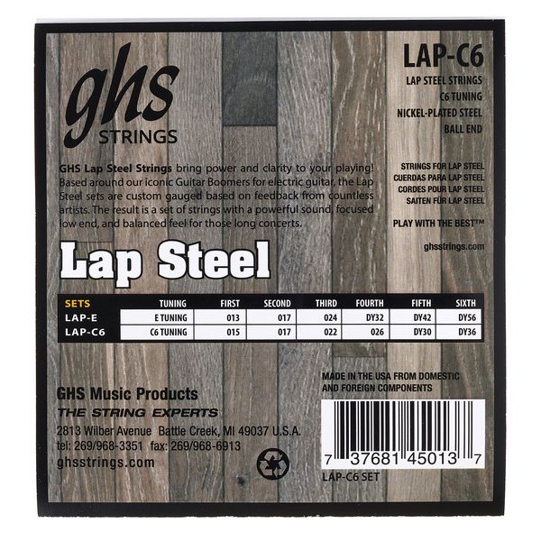 GHS Electric Lap Steel LAP-C6
