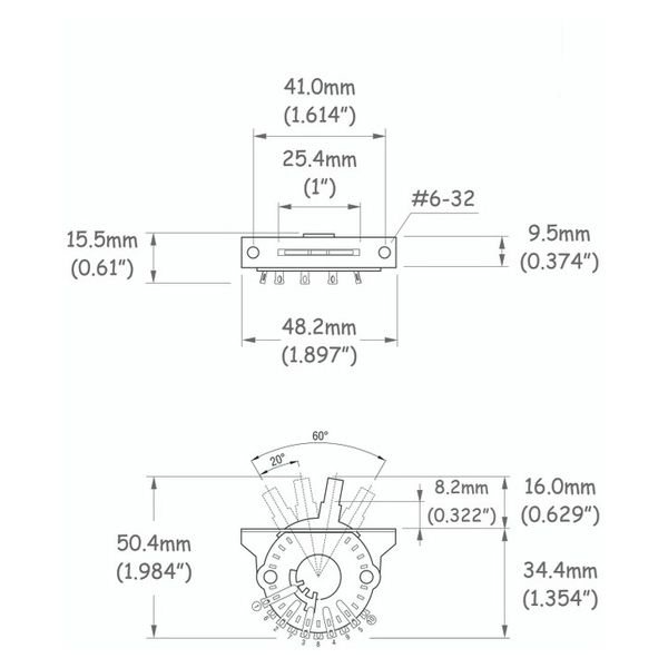 Harley Benton Parts Grigsby 4 way Switch