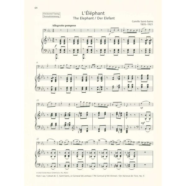Schott Best Of Double Bass Classics
