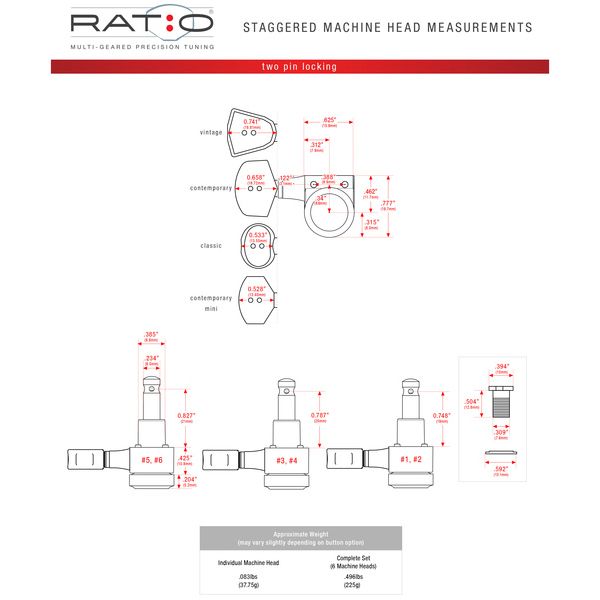 Graph Tech PRL-9721-B0 Ratio Locking