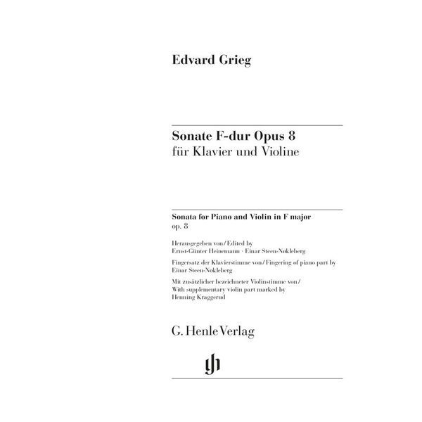 Henle Verlag Grieg Violinsonate F-Dur