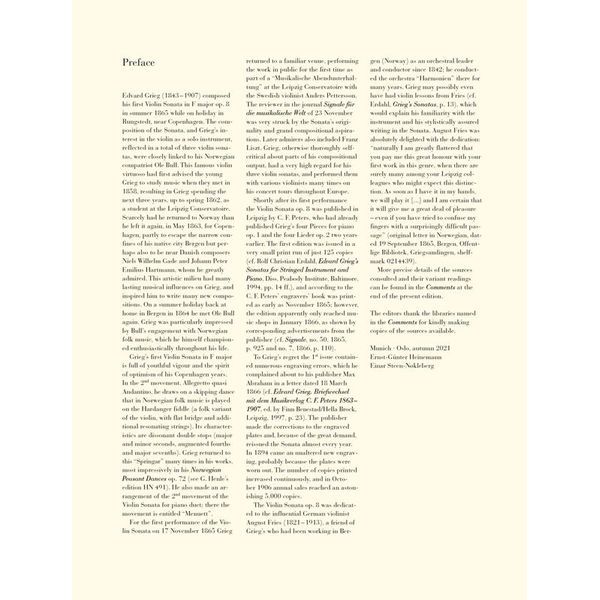 Henle Verlag Grieg Violinsonate F-Dur