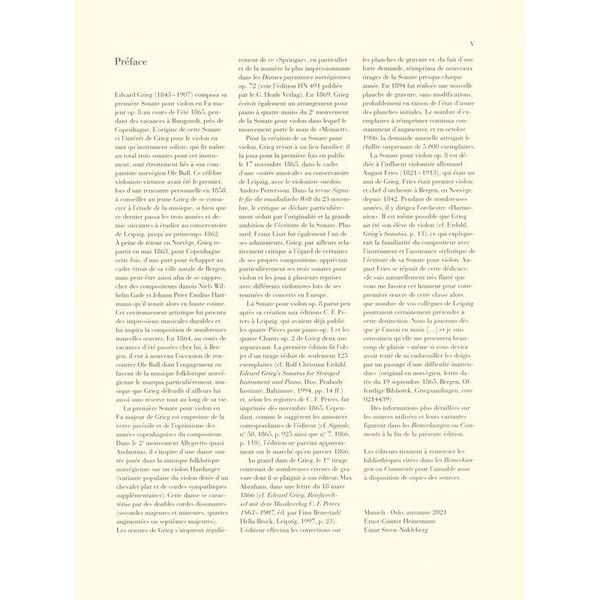 Henle Verlag Grieg Violinsonate F-Dur