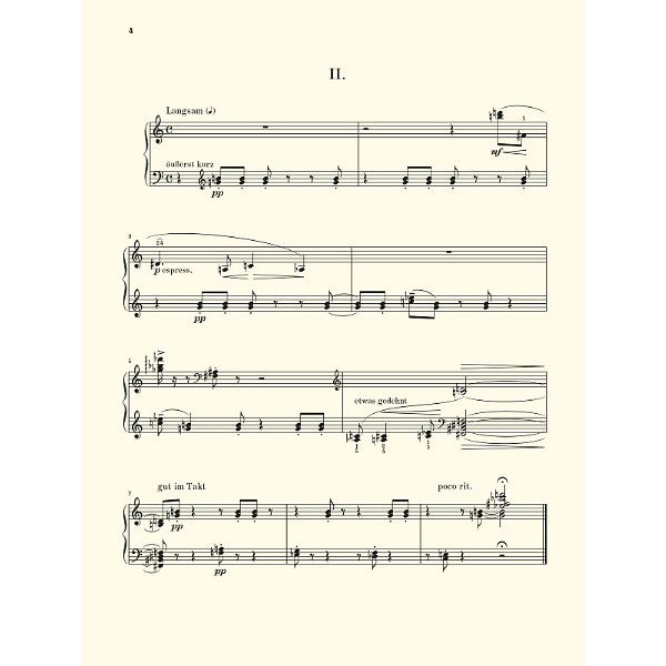 Henle Verlag Schönberg Sechs kleine Klavier