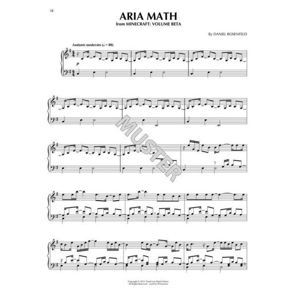 Hal Leonard Music From Minecraft Piano