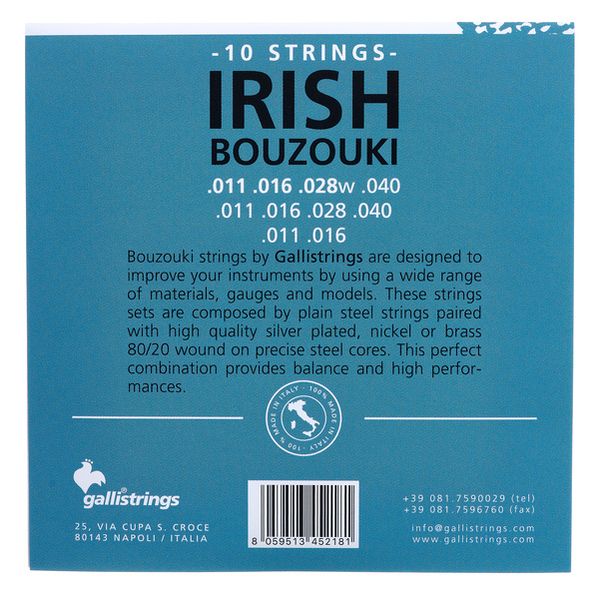 Galli Strings BP80 CL Irish Bouzouki Strings
