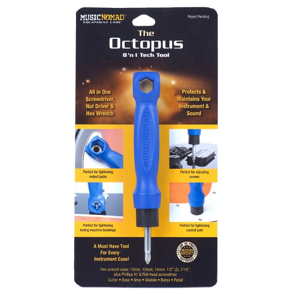 MusicNomad Octopus 8-In-1 Tech Tool