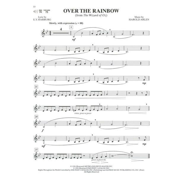 Alfred Music Publishing Ultimate Movie Solos Horn