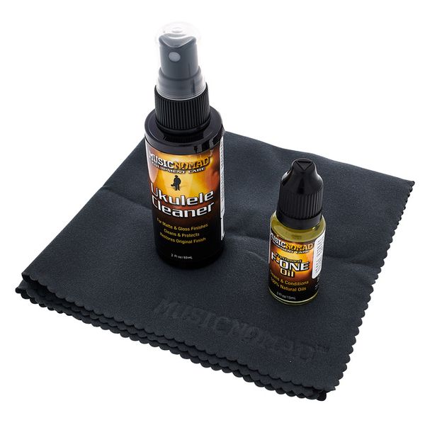 MusicNomad Premium Ukulele Care Kit 3 pc