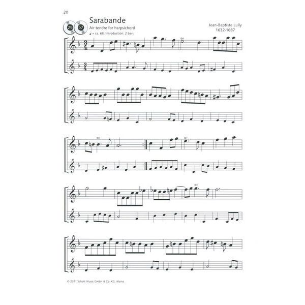 Schott Baroque Dances Recorder