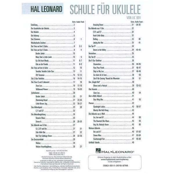 Hal Leonard Schule for Ukulele 1