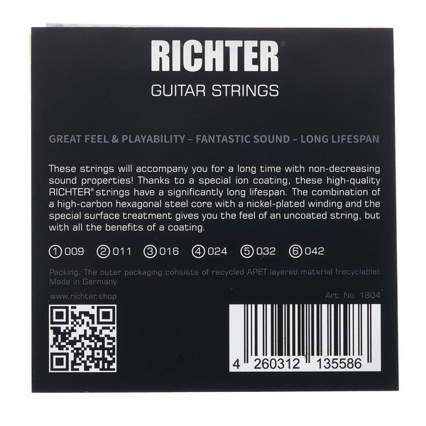 Richter Strings 9-42 Electric Guitar