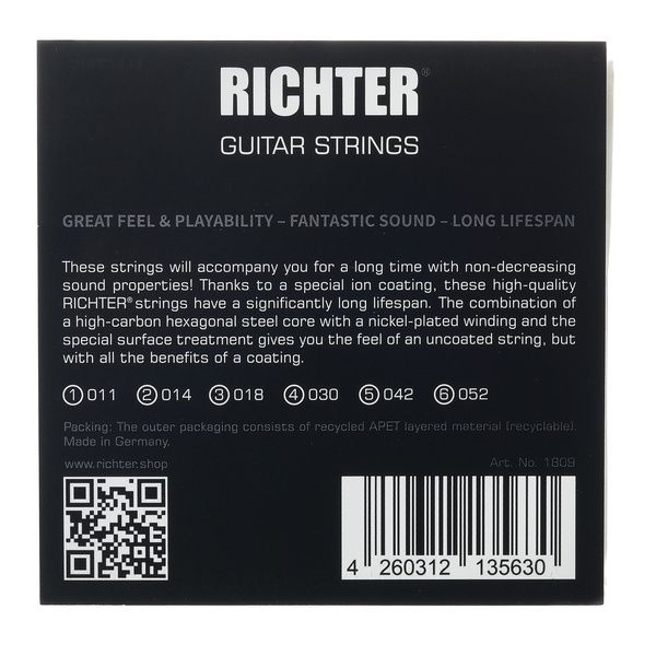 Richter Strings 11-52 Electric Guitar