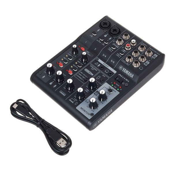 Yamaha AG06MK2 Black Mixer de 6 Canales e Interfaz de Audio USB