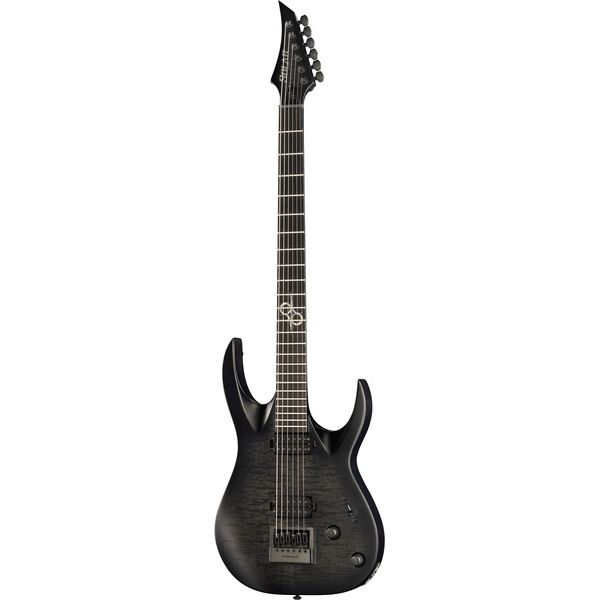 Solar Guitars A1.6FBB Flame Black Baritone