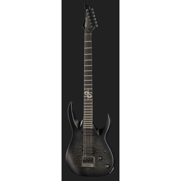 Solar Guitars A1.6FBB Flame Black Baritone