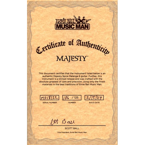 Music Man John Petrucci Majesty 6 SM