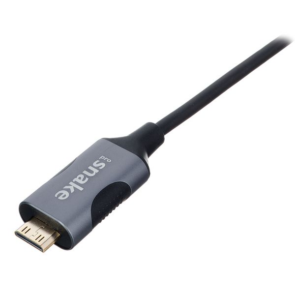 BronaGrand Micro HDMI Male Type D to Type C Mini HDMI Male Connector  Adapter Cable Cord Black（2pcs）