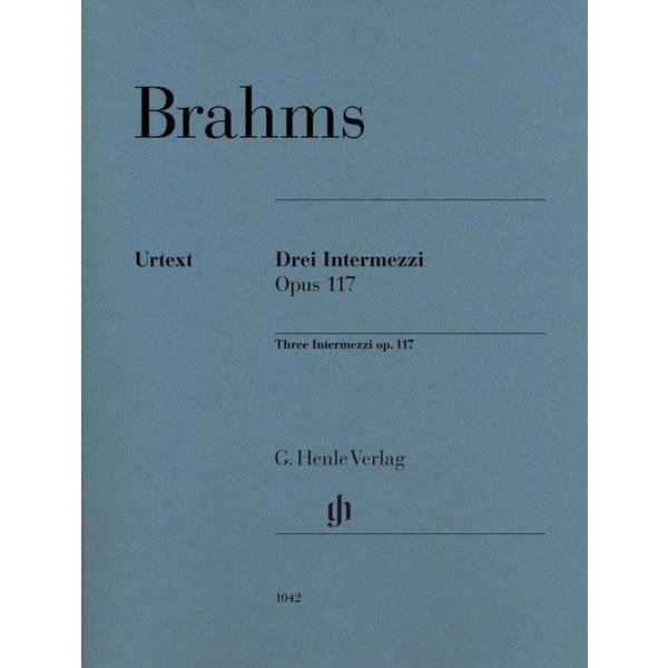 Henle Verlag Brahms 3 Intermezzi Klavier