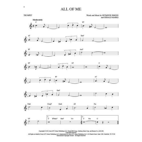Hal Leonard 101 Jazz Songs for Trumpet